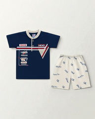 Boys Trendy Graphic T-Shirt & Shorts Set