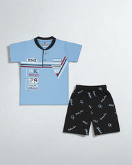 Boys Trendy Graphic T-Shirt & Shorts Set