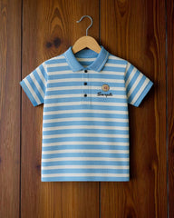 Kids’ Striped Polo T-Shirt