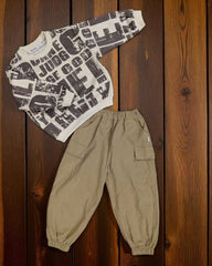 Desert maverick, funky boys Sweatshirt & cargo bottom sets
