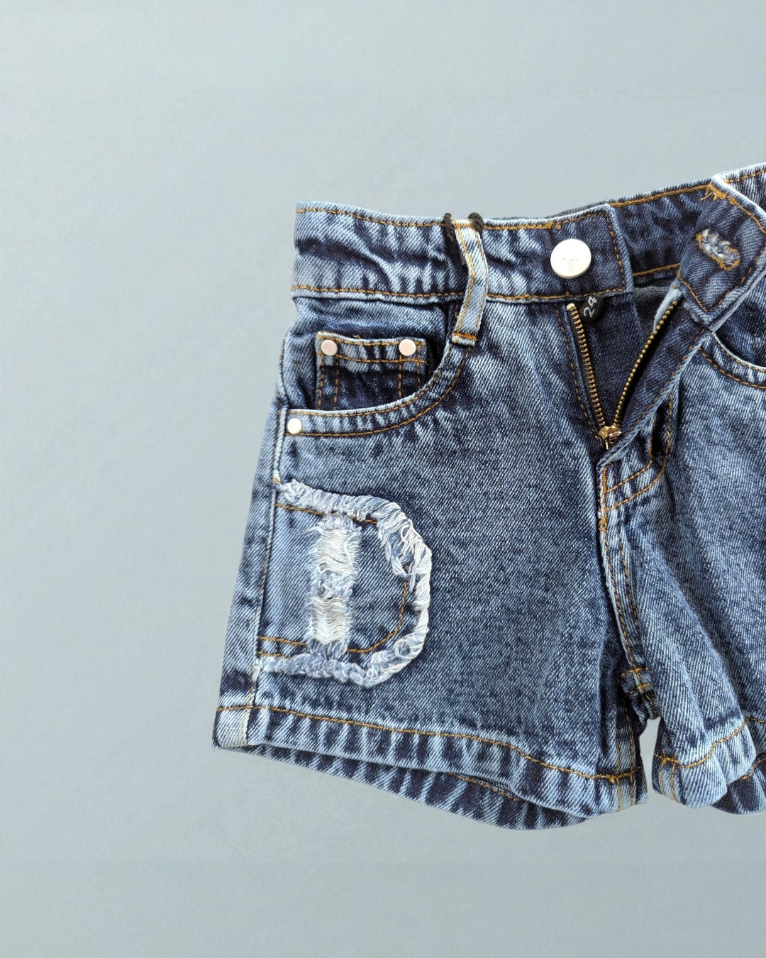 Stylish "AW Girl" T-Shirt & Denim Shorts Set - Imported