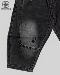 Imported Distressed Black Jeans for Kids