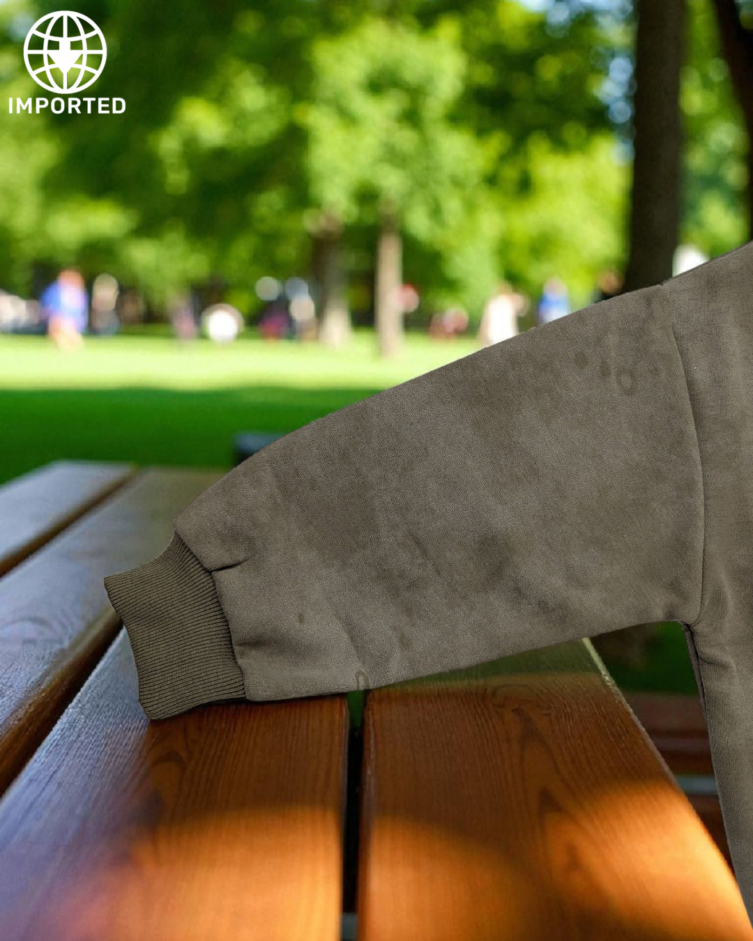 Imported Olive Green Winter Sweatshirt for Boys