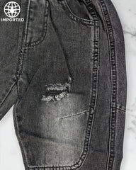 Imported Distressed Black Jeans for Kids